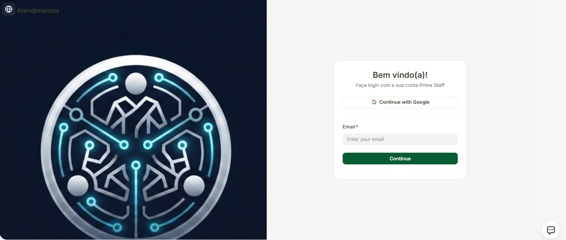 Tela de Login Segura - Prime Staff IA